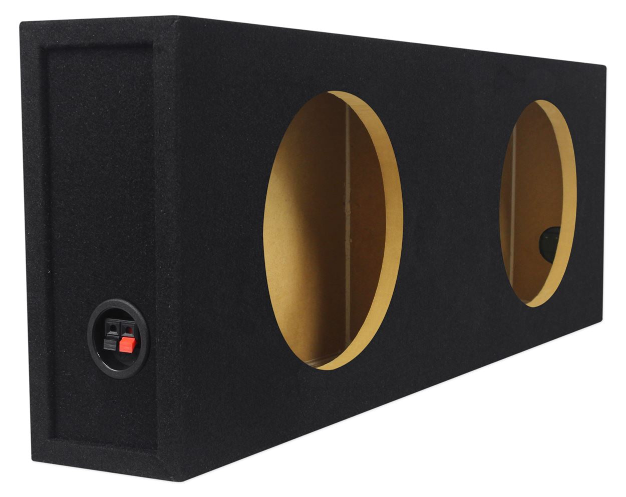 (2) Rockville W10T4-S2 10" Shallow 2400 Watts Car Subwoofers+Sealed Sub Enclosure