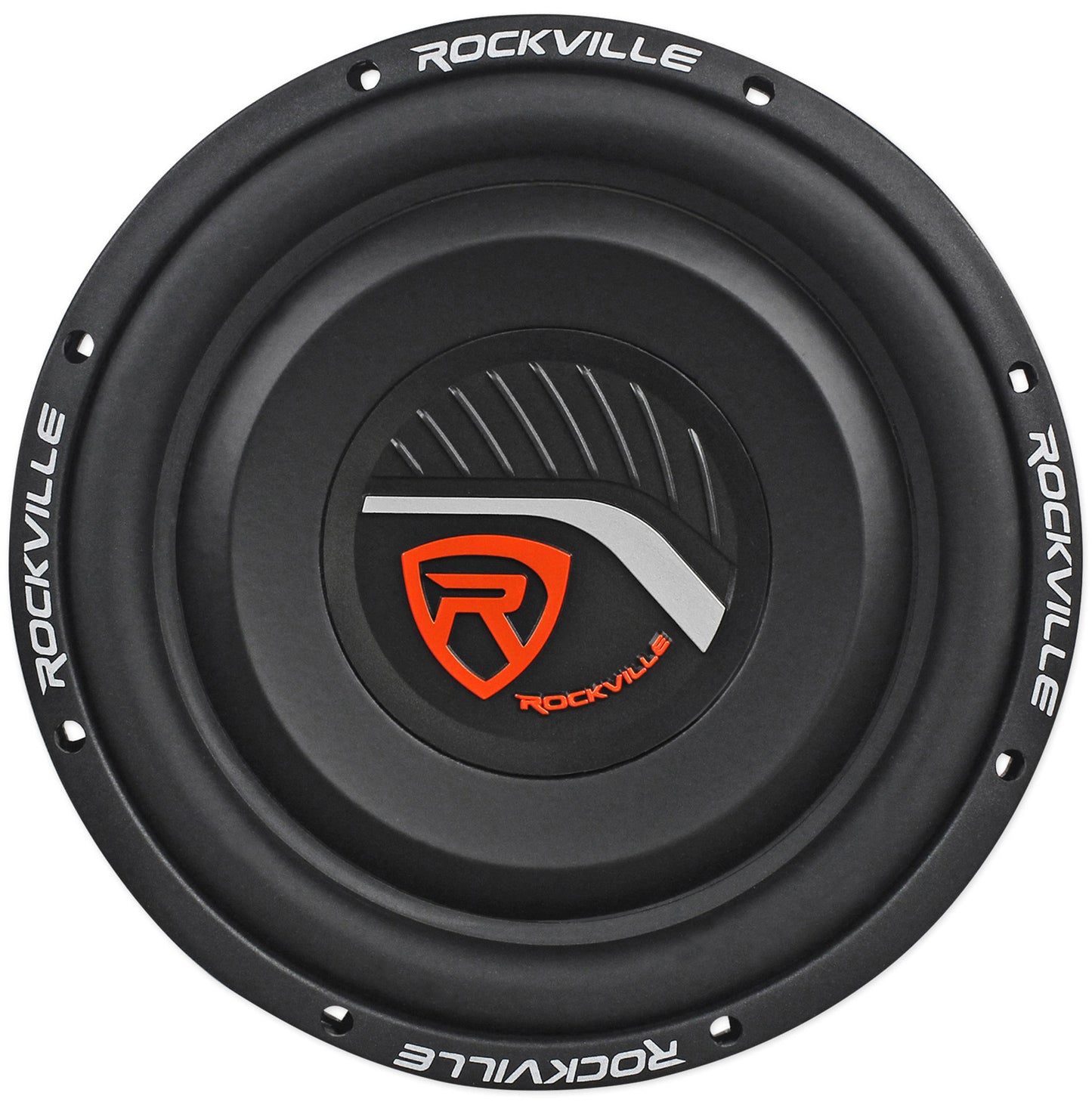 (2) Rockville W10T4-S2 10" Shallow 2400 Watts Car Subwoofers+Sealed Sub Enclosure