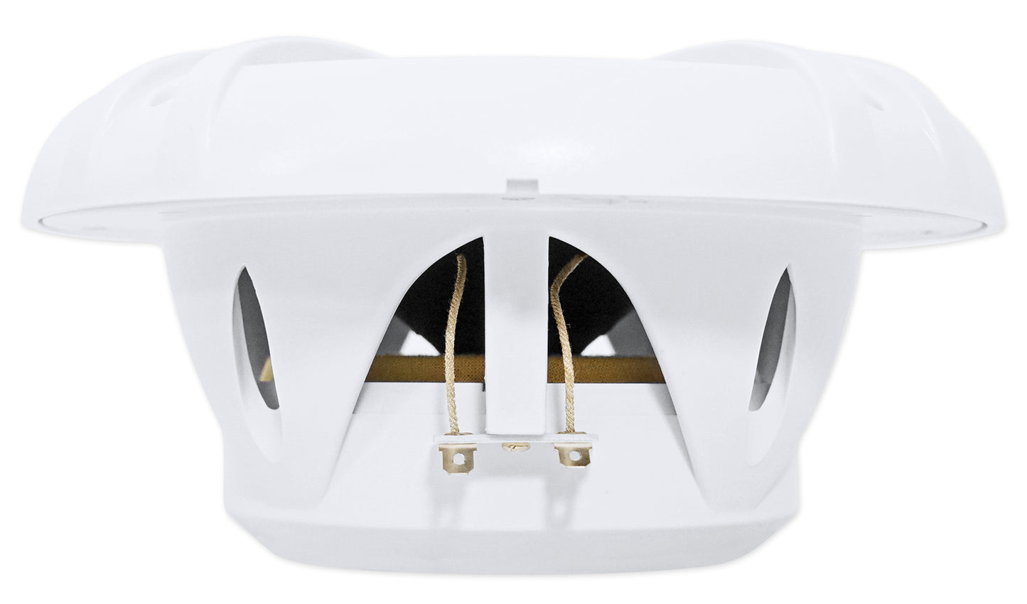 RMSTS65W White 6.5" Marine Speakers 4-Pack + KRYPTON MF4 Amplifier Bundle