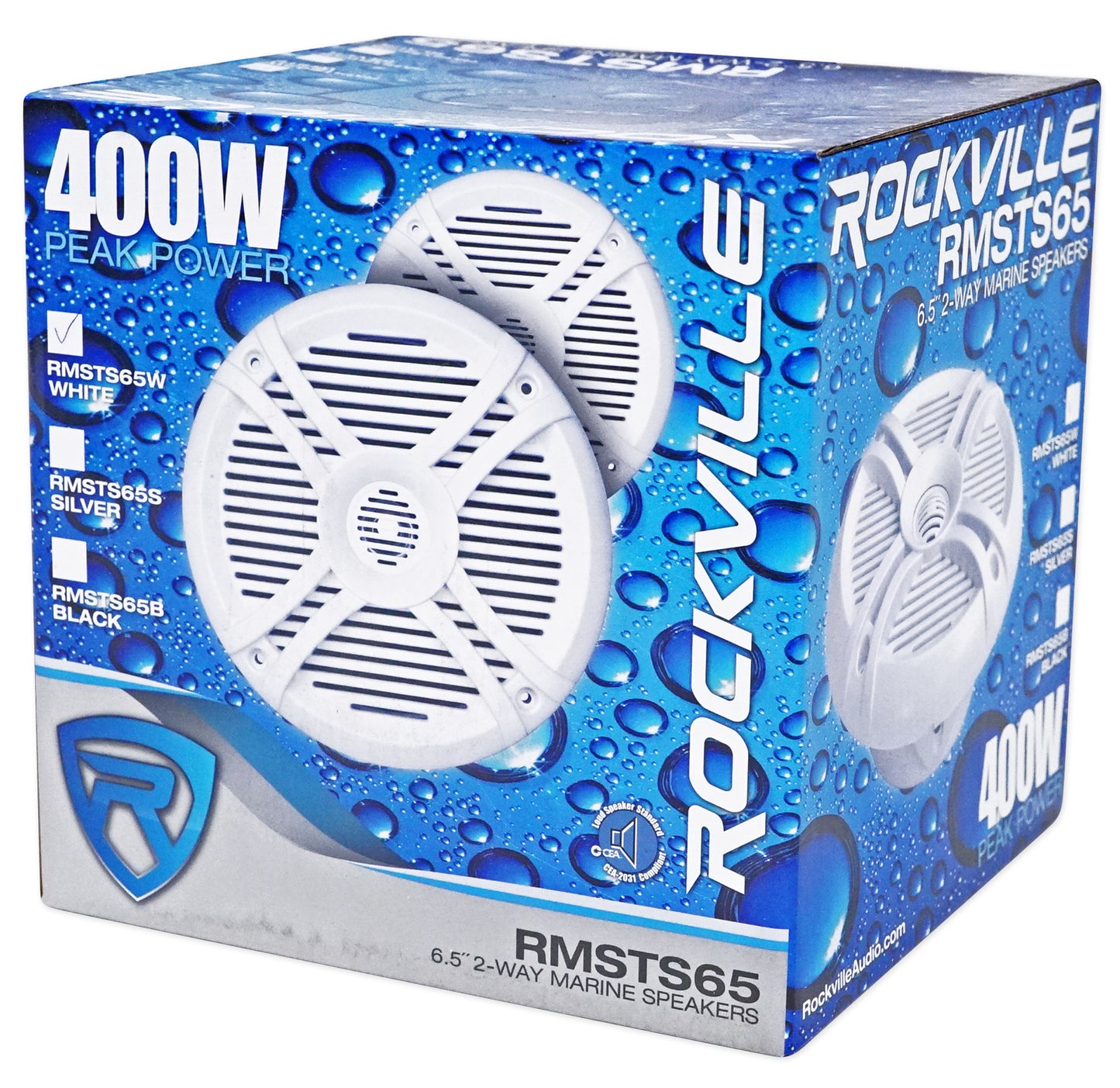 RMSTS65W 6.5" Speakers 2-Pair + RWB90W 8" Wakeboards + RXM-S6 Amp + RMWK4 Bundle