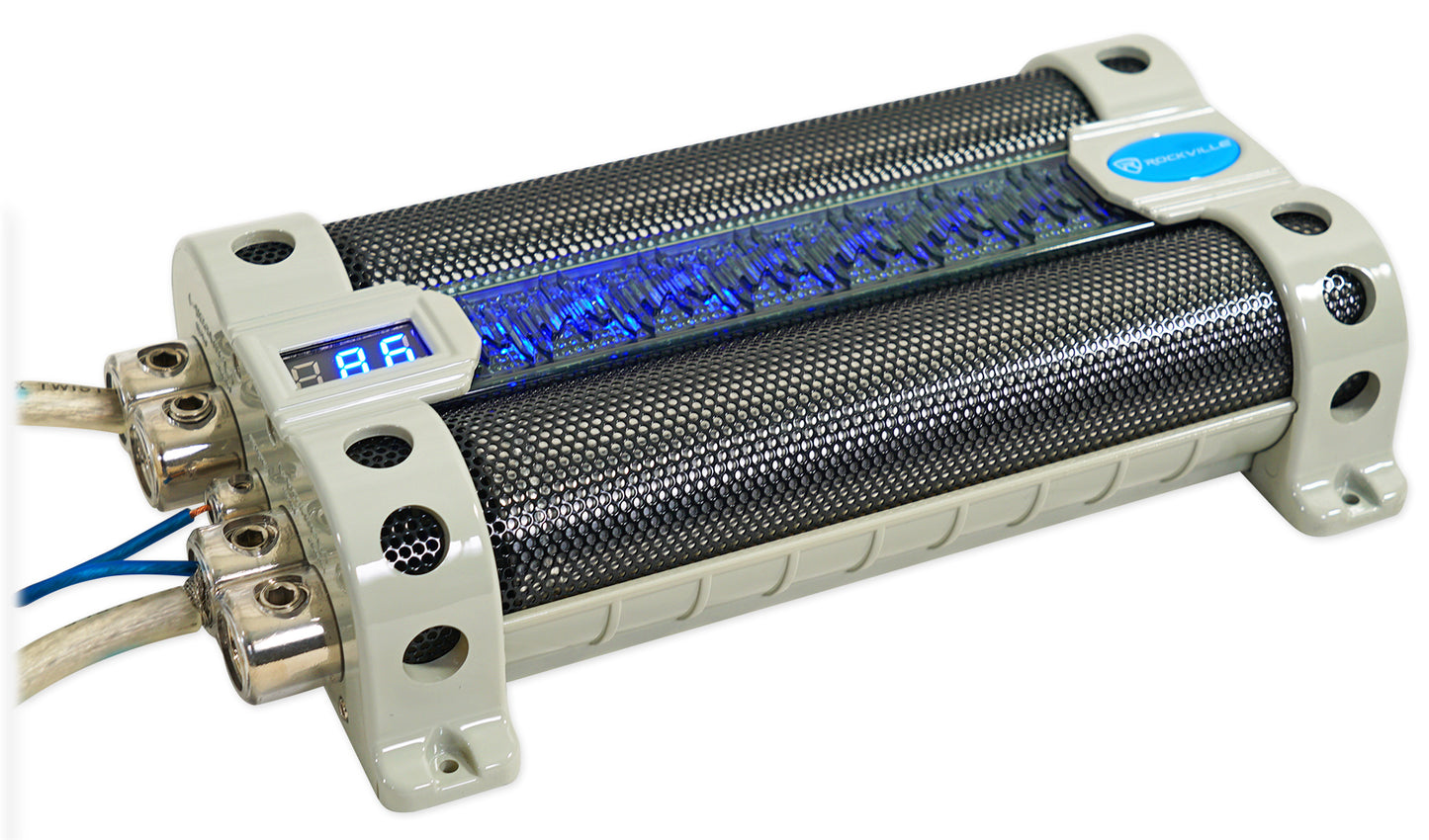 30 Farad Capacitor + 0 Gauge Amp Wiring Kit Bundle