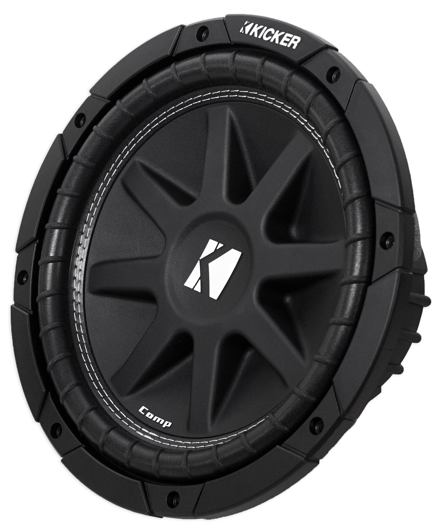 (2) KICKER 43C104 Comp 10" 600w SVC 4-ohm Car Subwoofer+Vented Sub Box Enclosure