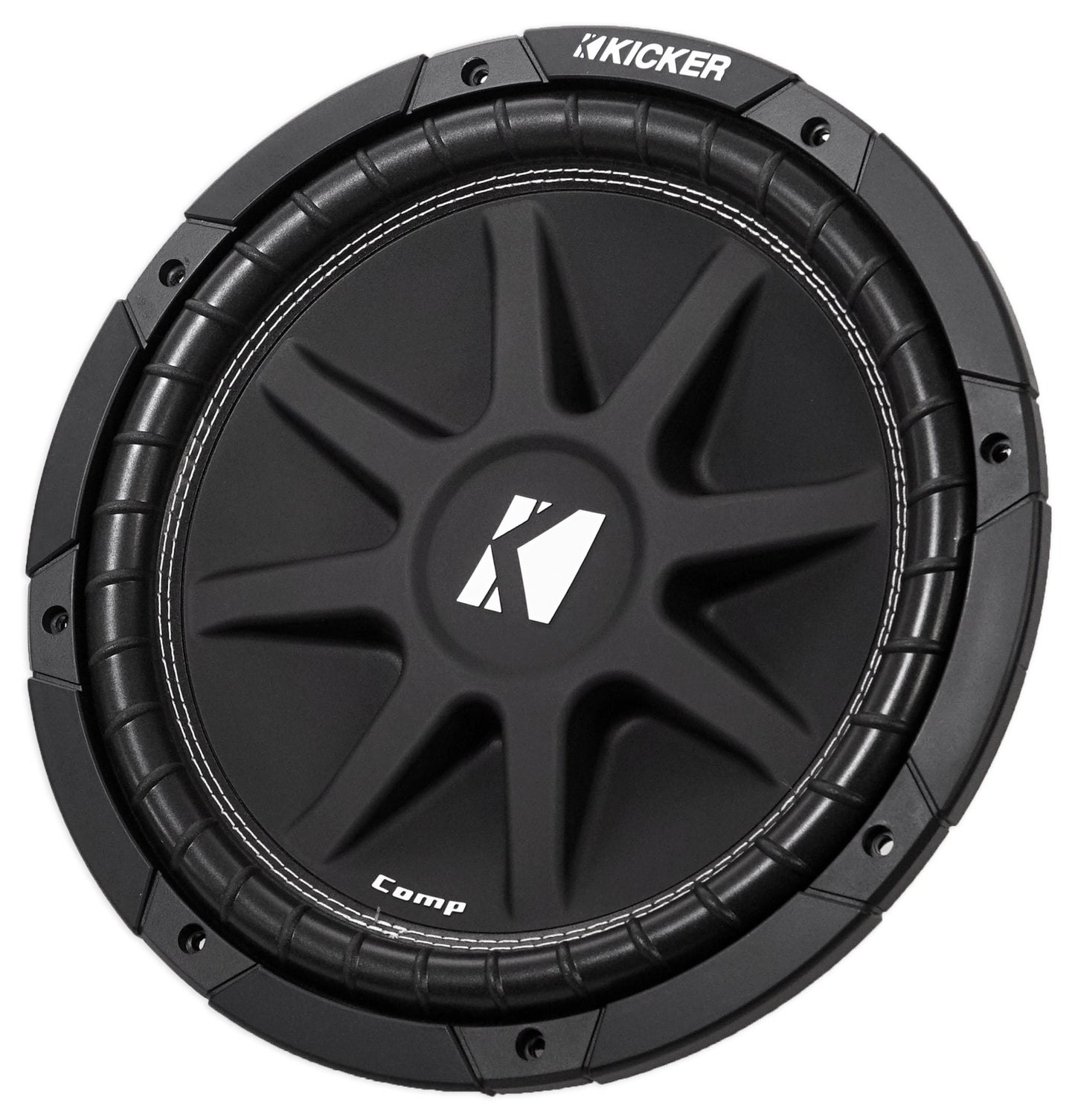 KICKER 43C124 Comp 12" 300 Watt SVC 4-Ohm Car Subwoofer Sub+Amplifier+Amp Kit