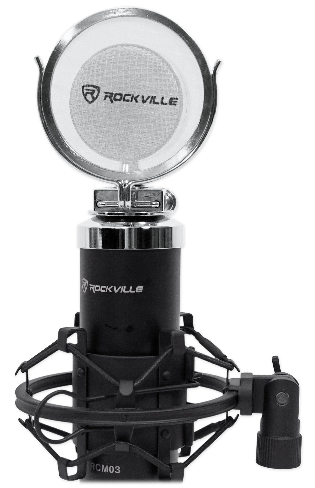 RCM03 Condenser Microphone + RockShield 3 Isolation Shield Bundle