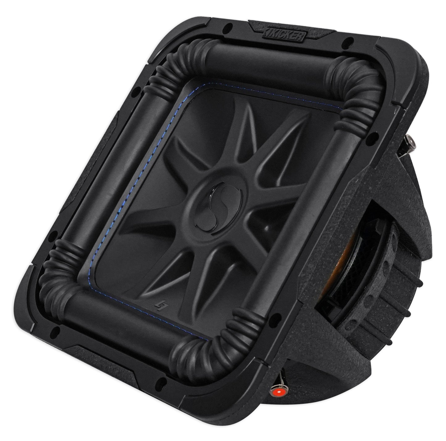 Kicker L7S104 10" Solo Baric L7S Square Car Subwoofer + Vented Sub Box Enclosure