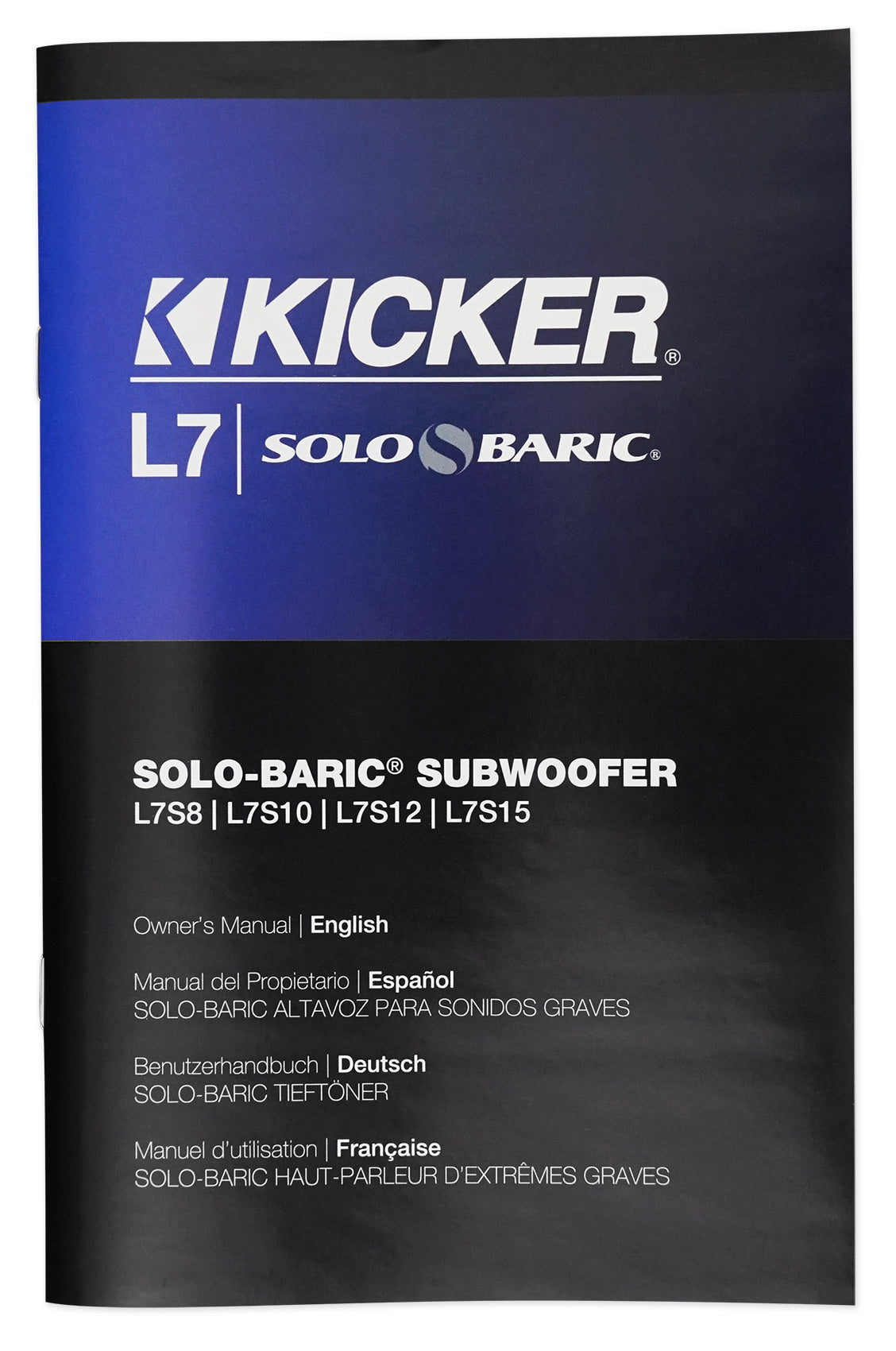 Kicker 15" Solo Baric L7S L7S152 Solobaric Subwoofer+Vented Sub Box Enclosure