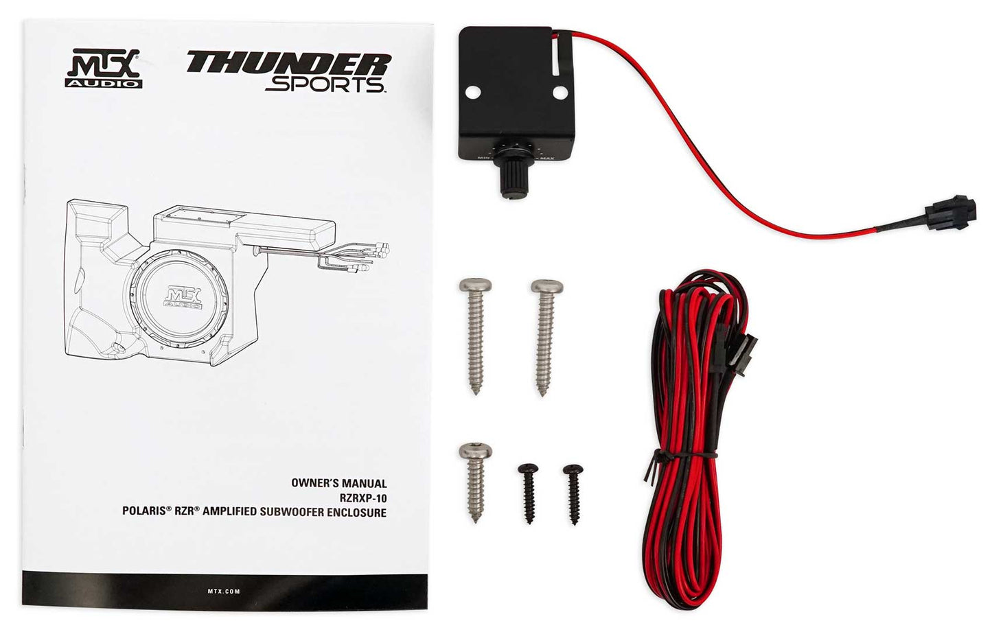 MTX RZRXP-10 10" 500w Subwoofer+Enclosure+8" Tower Speakers for Polaris RZR/UTV