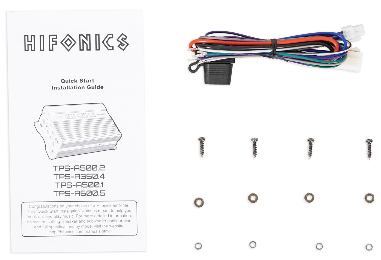 Hifonics TPS-A500.1 500w Mono Amplifier+12" Free Air Subwoofer Polaris RZR/ATV/UTV/Cart