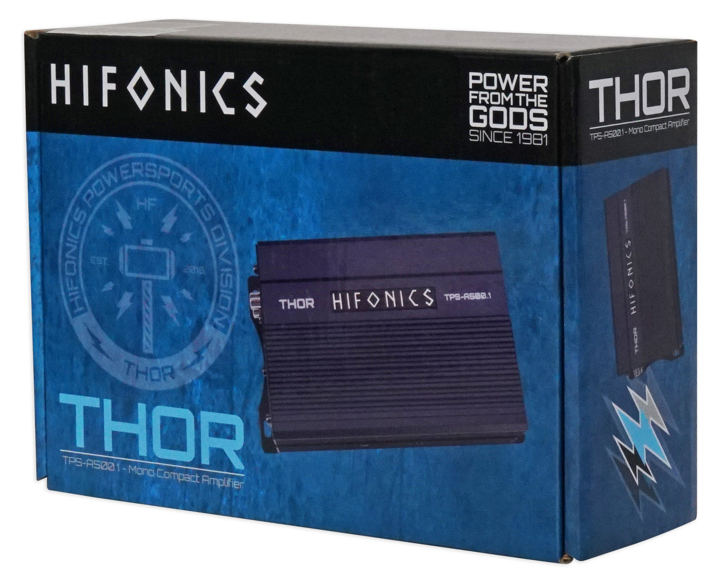Hifonics TPS-A500.1 500w Mono Amplifier+12" Free Air Subwoofer Polaris RZR/ATV/UTV/Cart