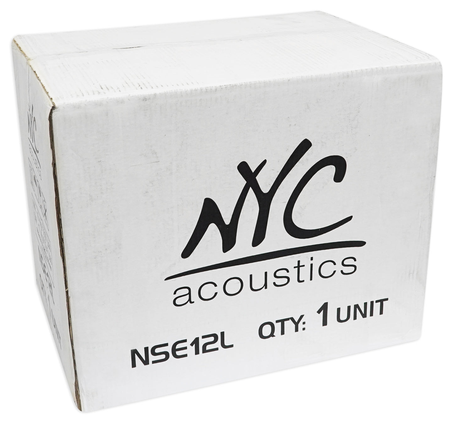 NYC Acoustics NSE12L 12" 1200w Powered Car Subwoofer/Sub Enclosure+LED+Amp Kit