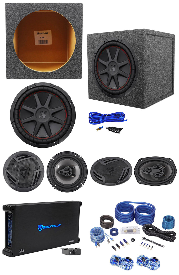 RV69.4A + RV6.3A + 12" Sub, 5-Channel Amp Bundle