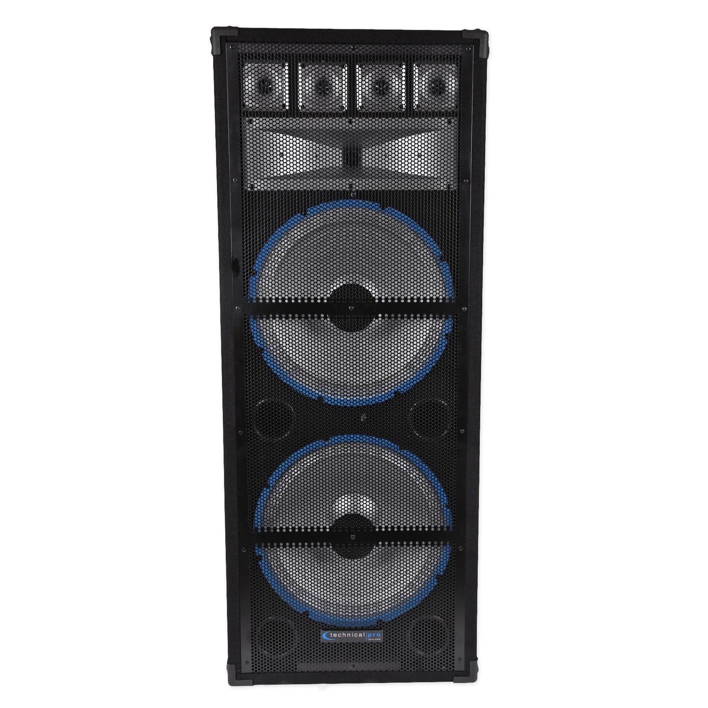 DJ Package w/ (2) Dual 15" 1800 Watt LED Speakers+Amplifier+Mixer+Mic+Headphones