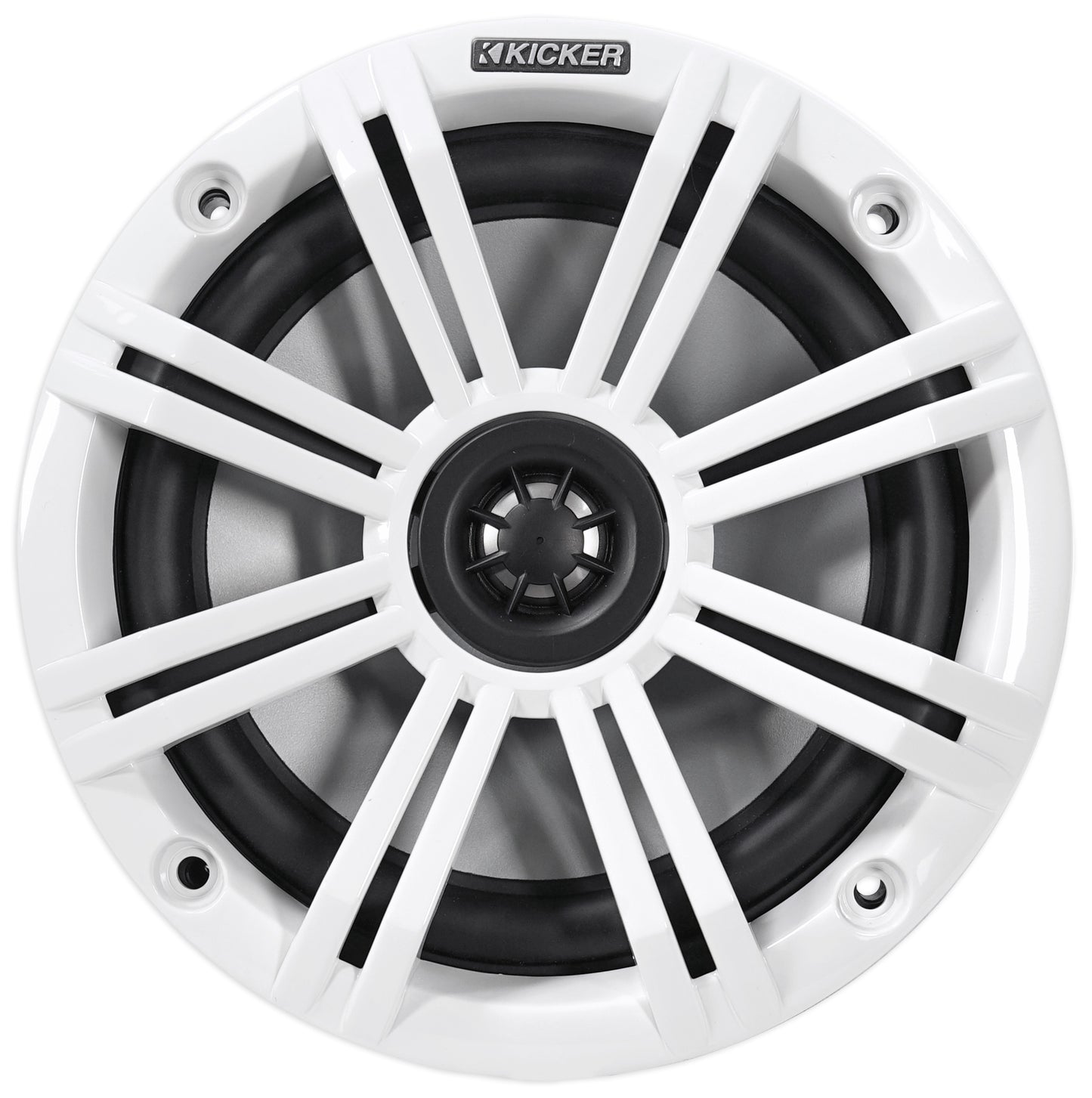 (4) KICKER 45KM654 6.5" 390 Watt White Marine Wakeboard Tower Boat Speakers