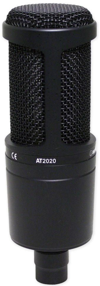 Audio Technica AT2020 Studio Recording Microphone Condenser Mic+Isolation Shield