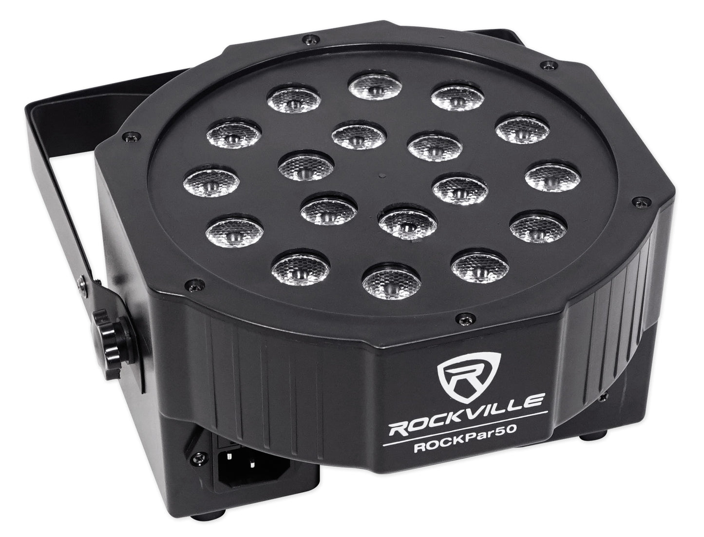 RockPAR50 Black 24-Pack + ROCKFORCE 384 DMX Controller Bundle