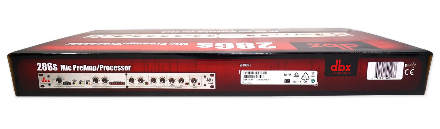 DBX 286S Microphone Mic Pre-Amp Processor 286 S, Phantom Power+Condenser Mic