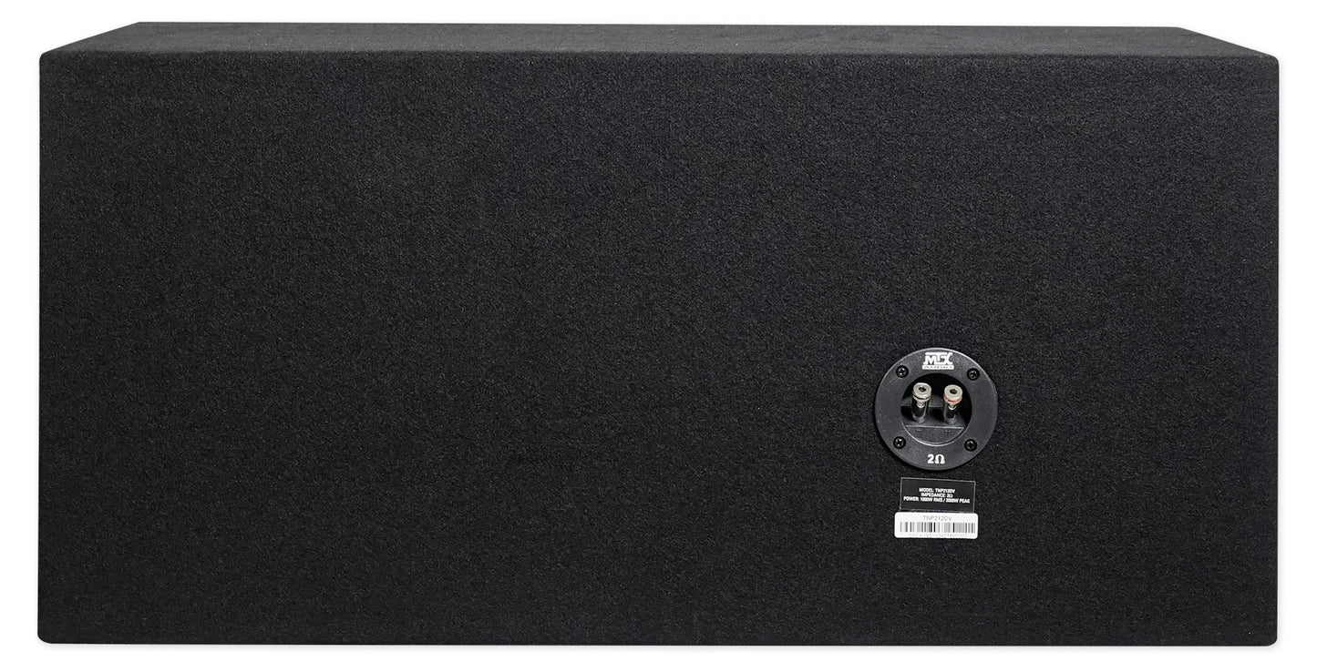 MTX Terminator TNP212DV Dual 12” Subwoofers+Box+Amplifier+Kit+Capacitor+Speaker