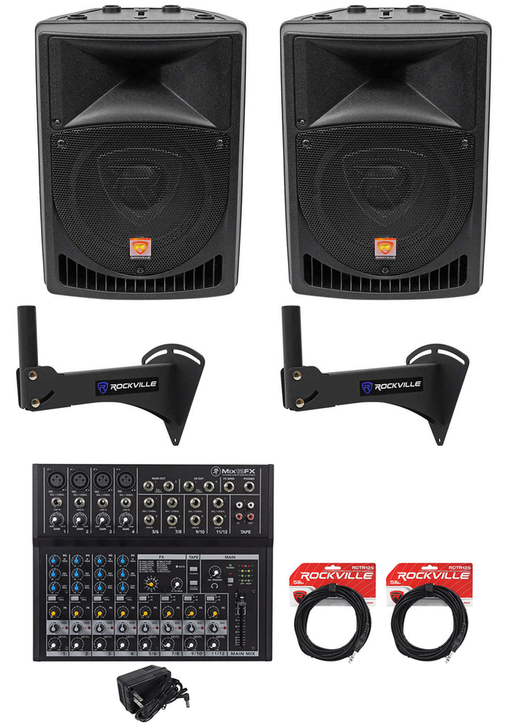 RPG8 2-Pack + Wall Mounts + Compact Mixer Bundle