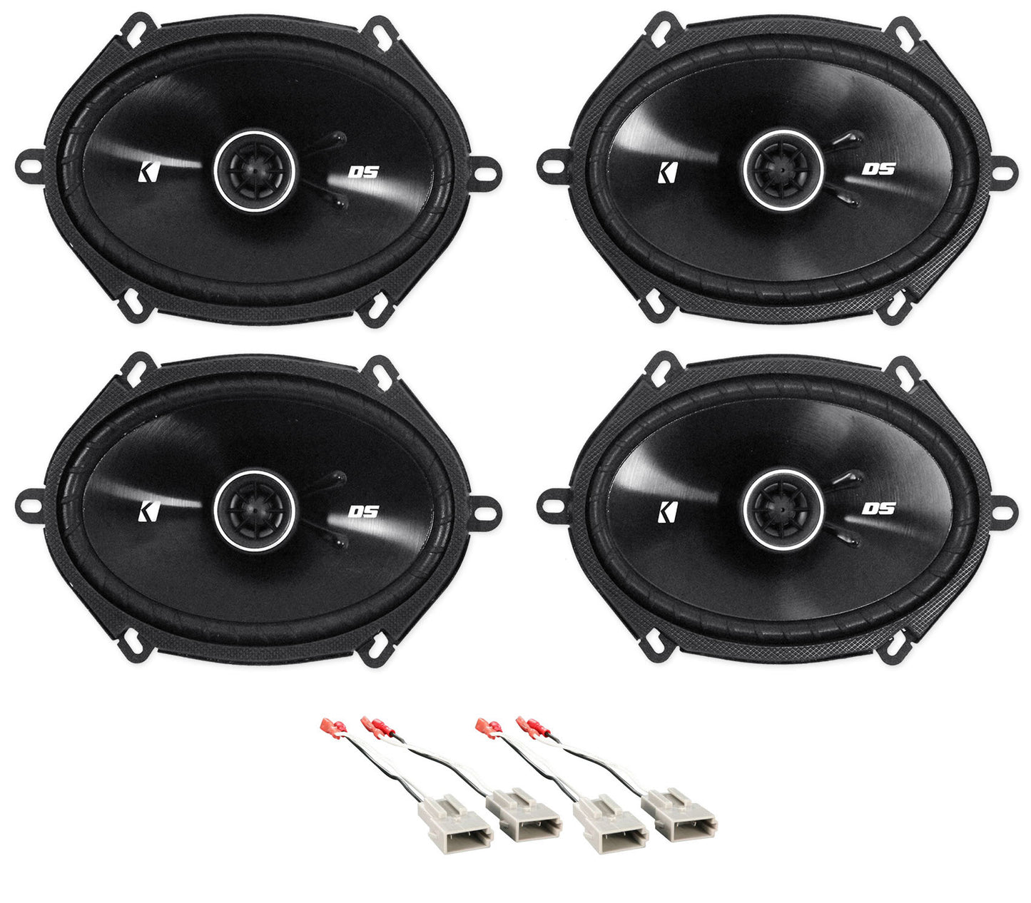 Kicker 6x8" Front+Rear Factory Speaker Replacement Kit For 98-01 Ford Explorer