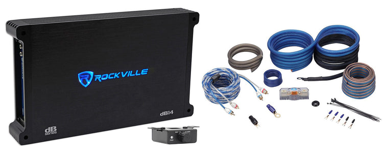 dB14 2-Ohm Mono Amplifier + RWK4CU OFC Amp Kit Bundle