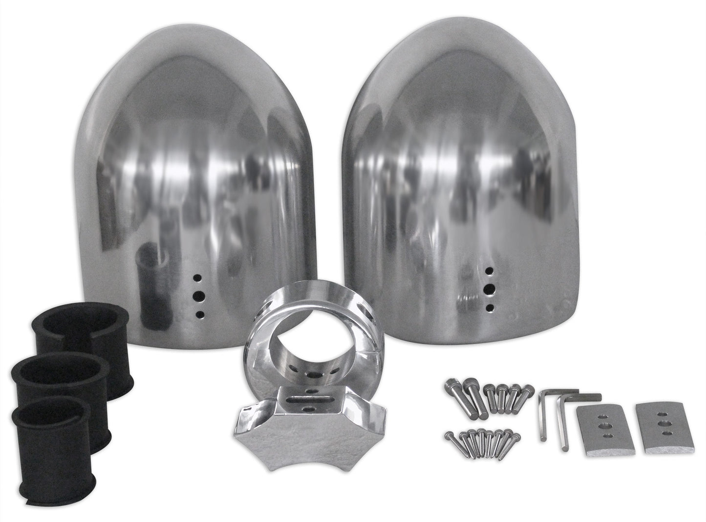 DMAC80S Polished 2-Pack + 8" Neoprene Covers Bundle