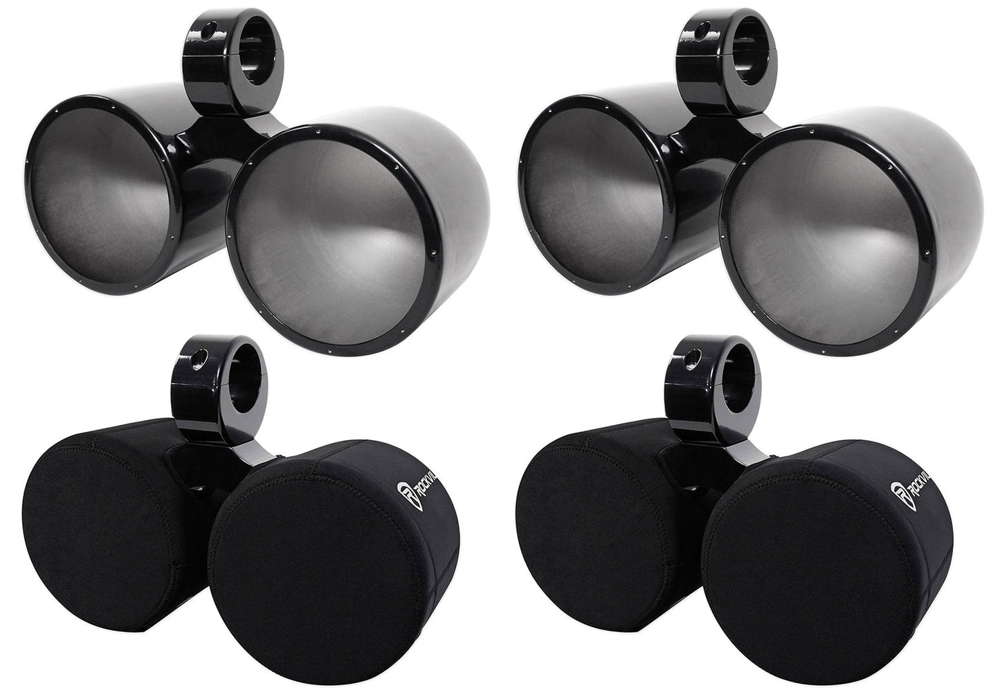 DMAC80B Black 2-Pack + 8" Neoprene Covers Bundle