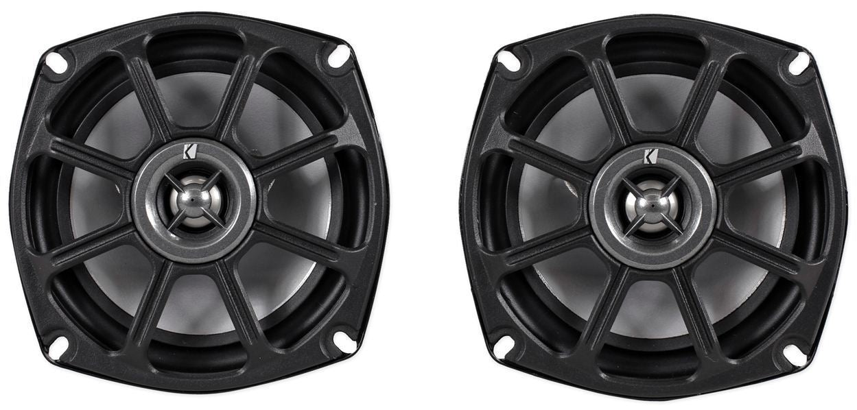 Kicker 10PS5250 5.25” Harley Davidson Motorcycle Speakers+Free Bluetooth Speaker