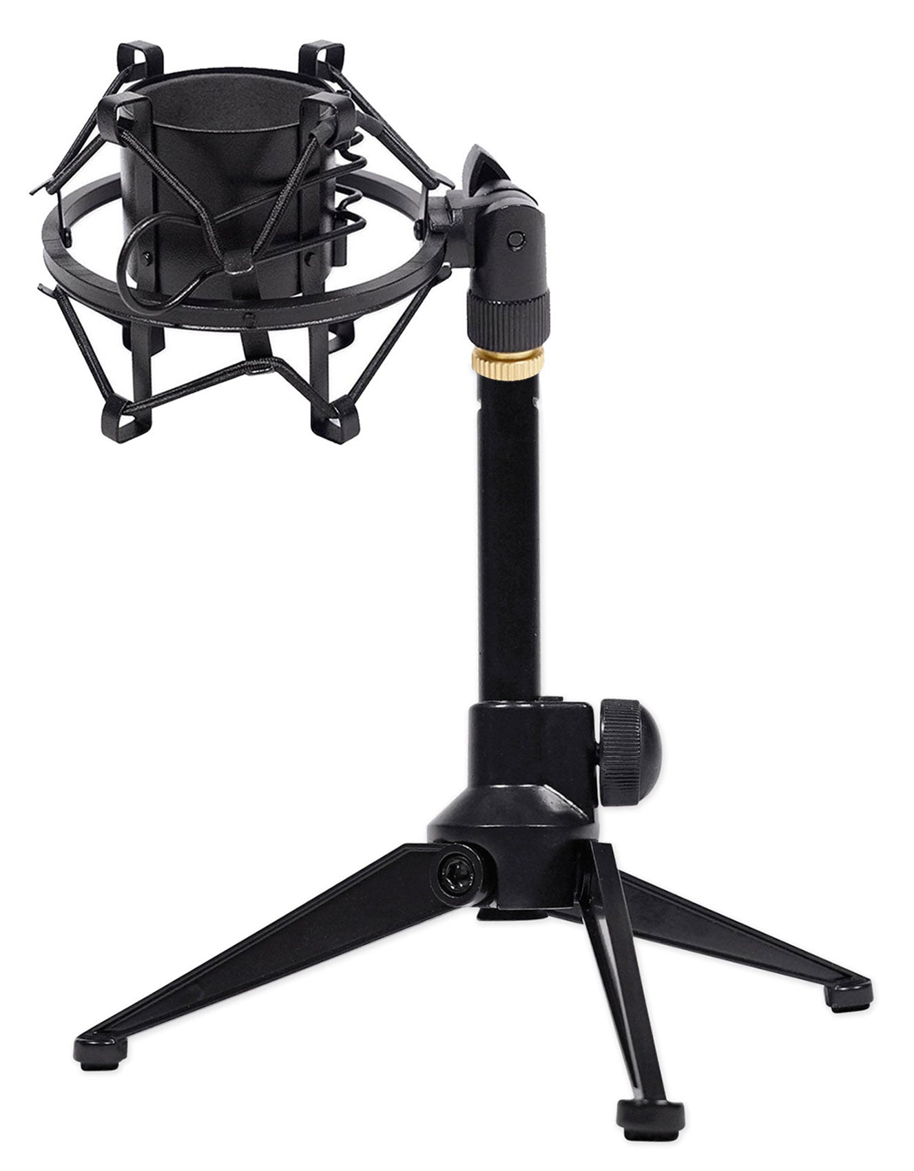 Desktop Tripod Mic Stand + Studio Shock Mount Bundle