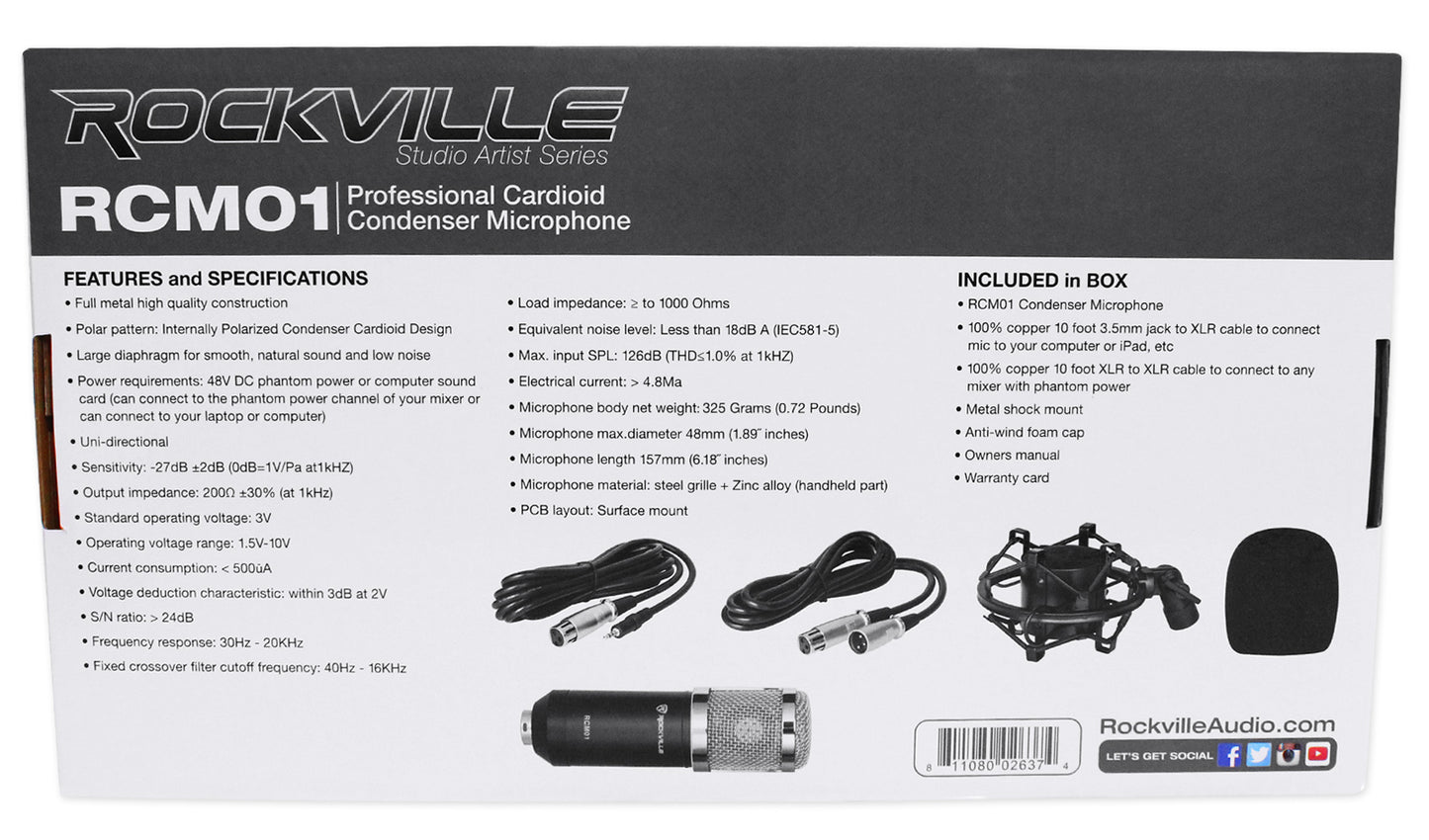 RCM01 Mic + RDTS Tripod Stand Bundle