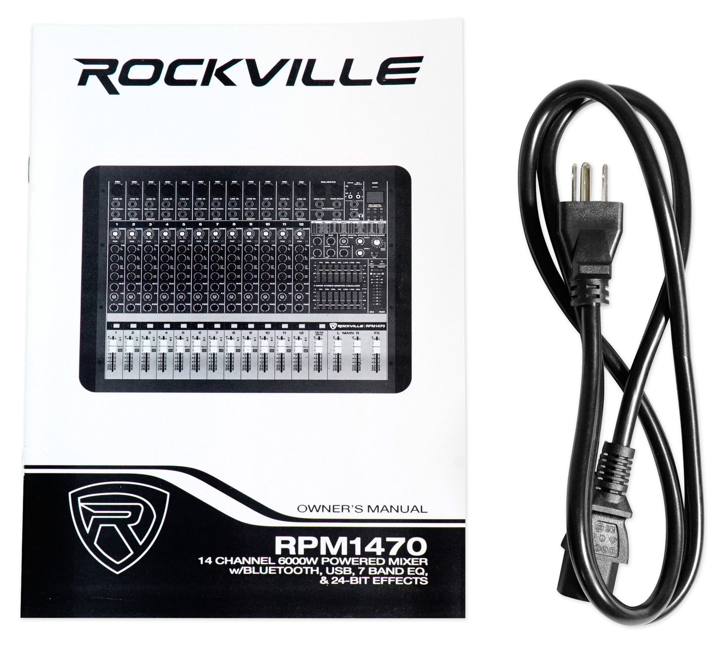 RSG15 15" Speakers 2-Pack + RPM1470 Powered Mixer Bundle