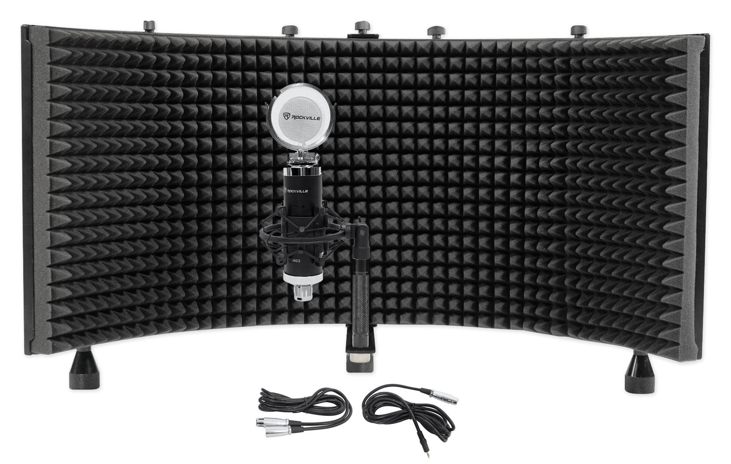 RCM03 Condenser Microphone + RockShield 3 Isolation Shield Bundle