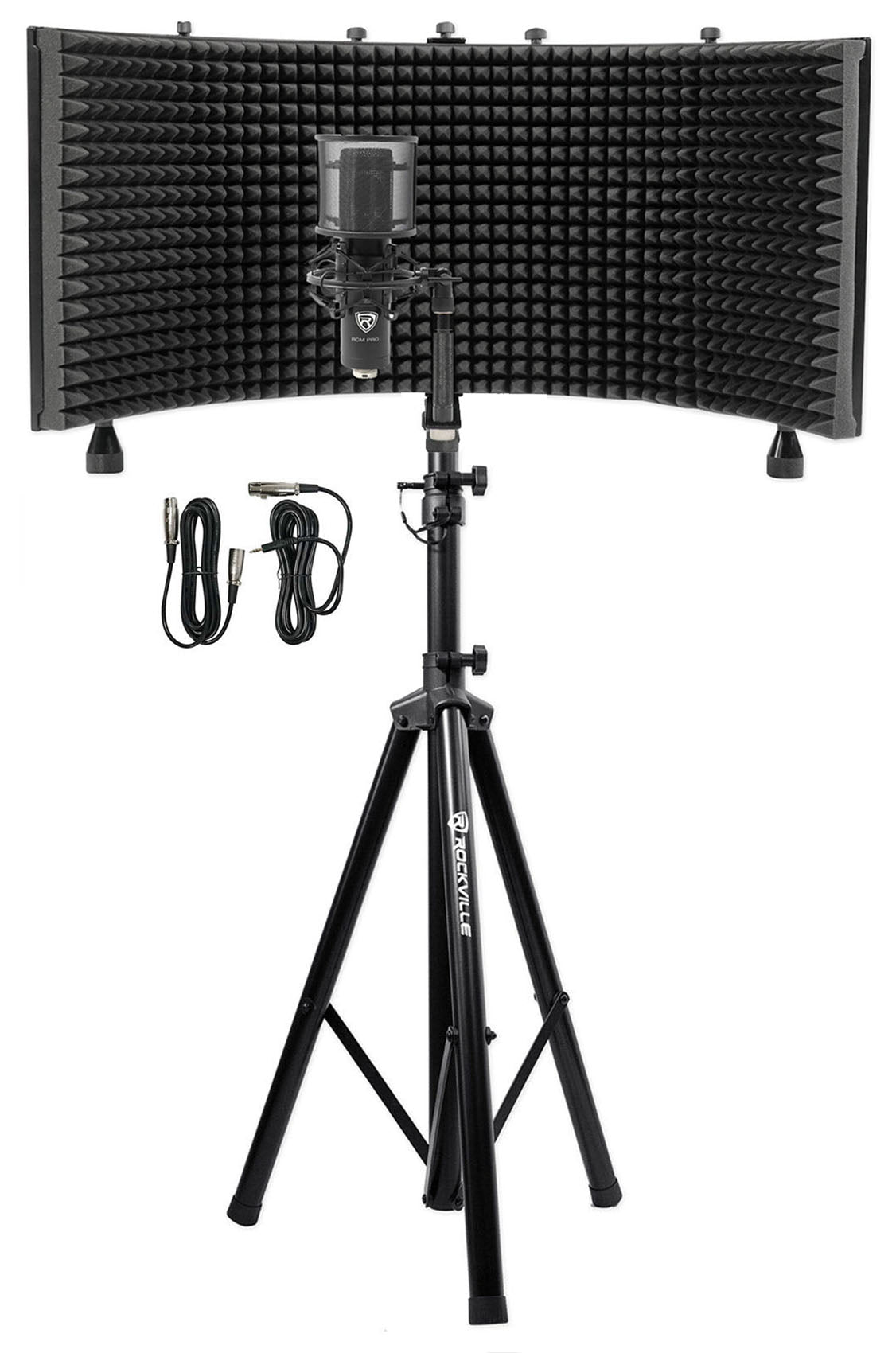 RockShield 3 Shield + RVES05 Stand + RCM PRO Mic Bundle