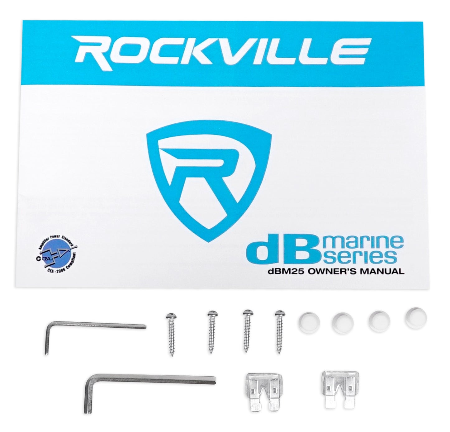 RWB70W White + DBM25 Marine Amplifier Bundle