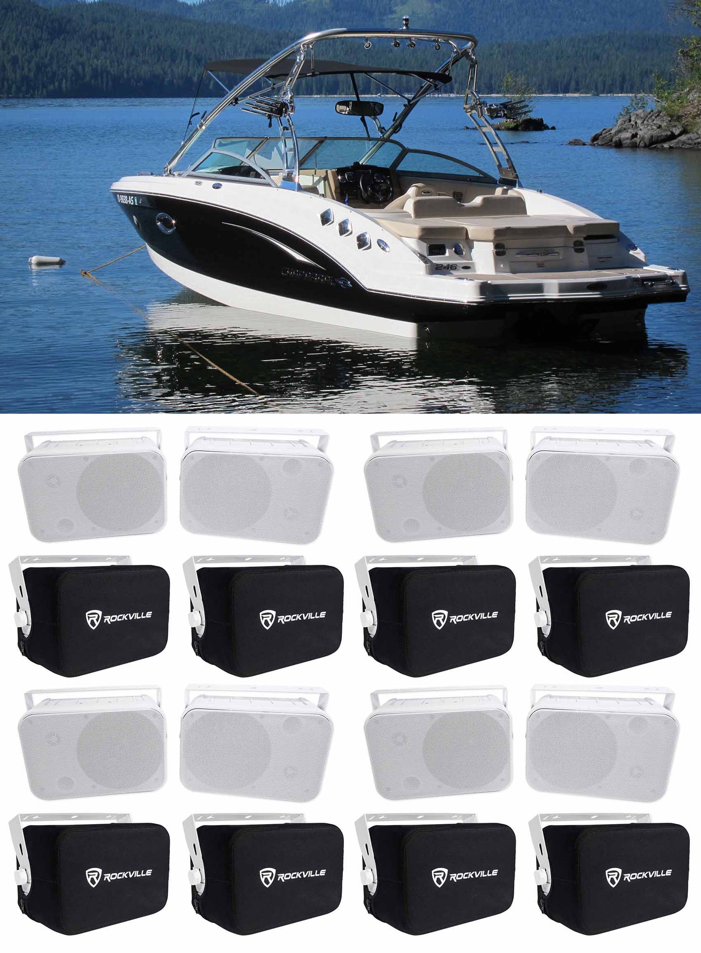 4-Pair HP65S-8+ 4-Pair RWBC65S BOAT