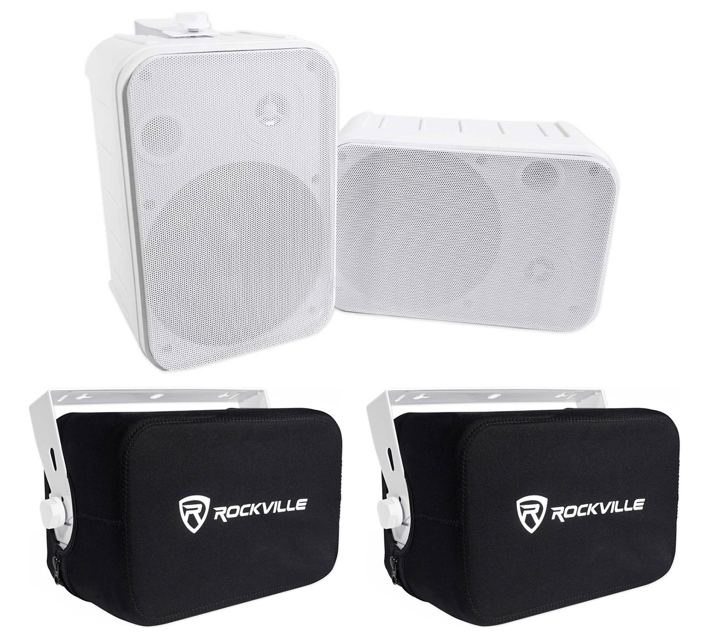 HP65S White 2-Pack + RWBC65S Speaker Covers Bundle