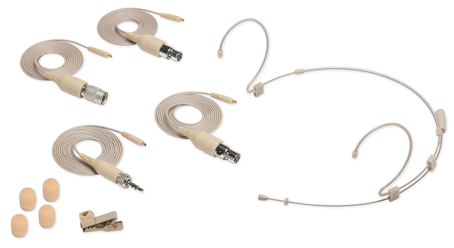 Samson DE10X Headset Microphone Mic w/4 Adapters, 3mm Capsule+Bluetooth Speaker