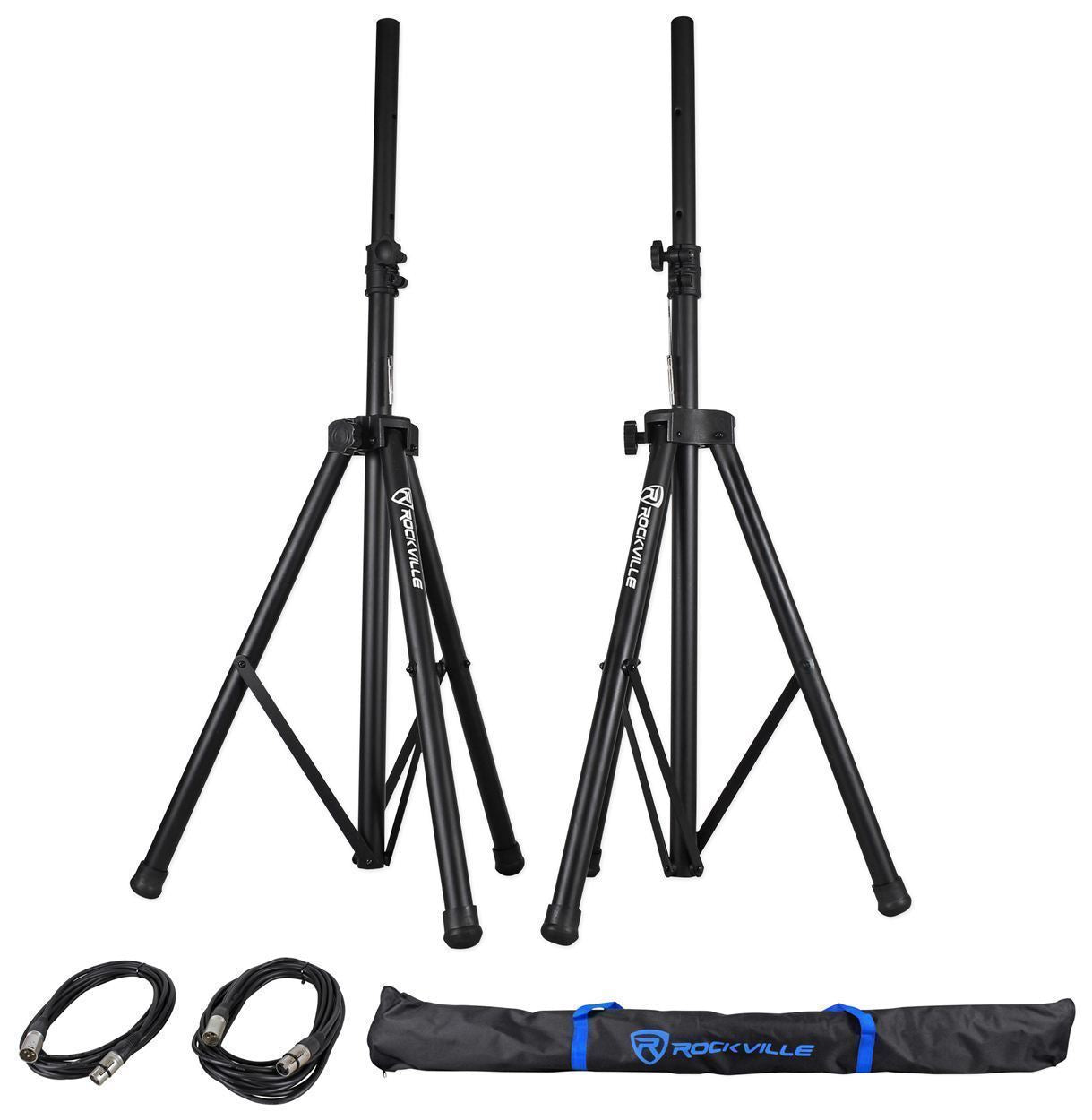 JBL EON208P 8" Powered Bluetooth Speakers +Mixer+Stands+Wireless Mics+Headphones
