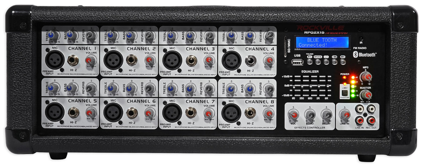 RPG2X15 + Dual UHF Wireless Microphones Bundle