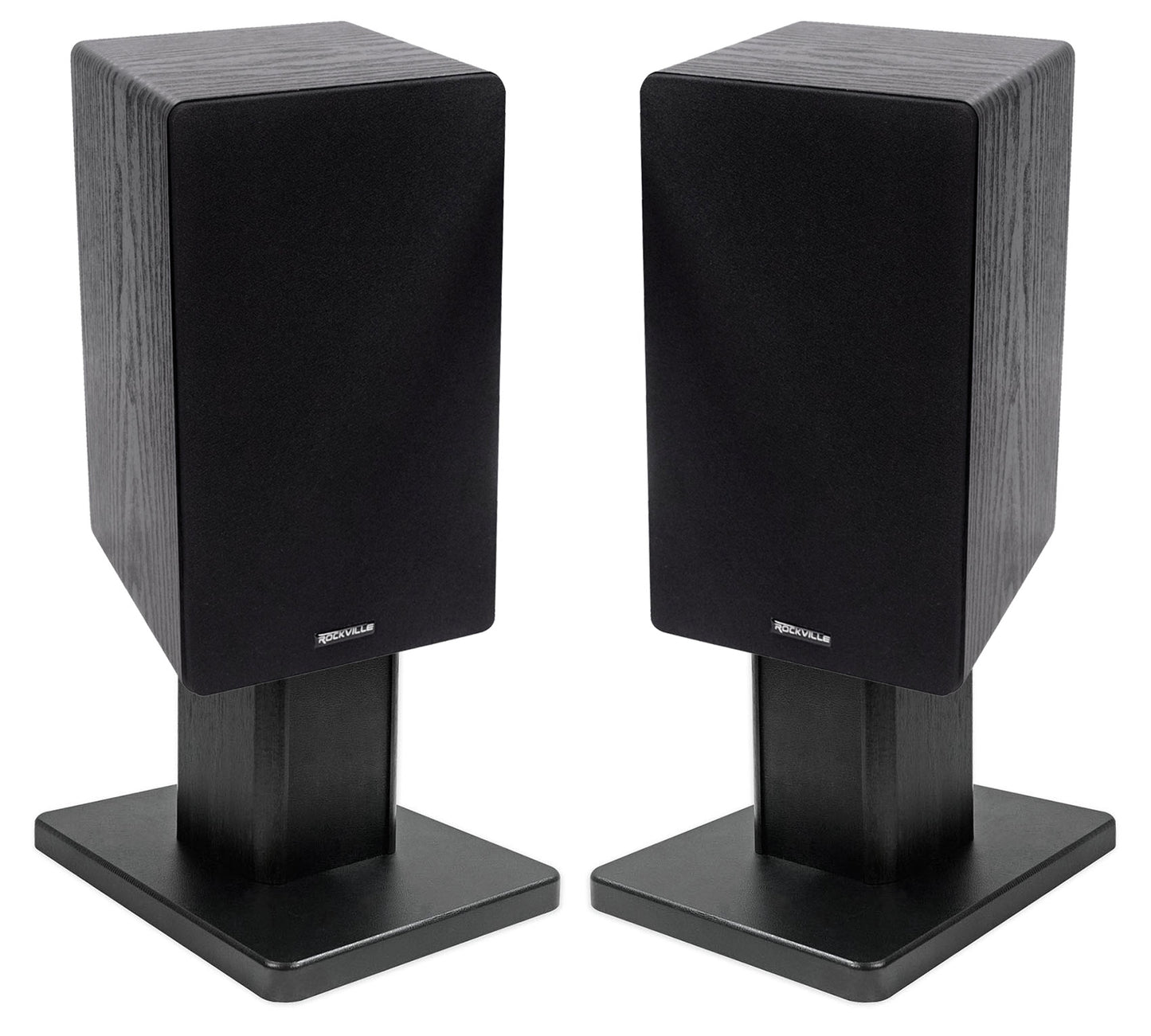 RockShelf 68B Black 2-Pack + RHT8B Desktop Stands Bundle