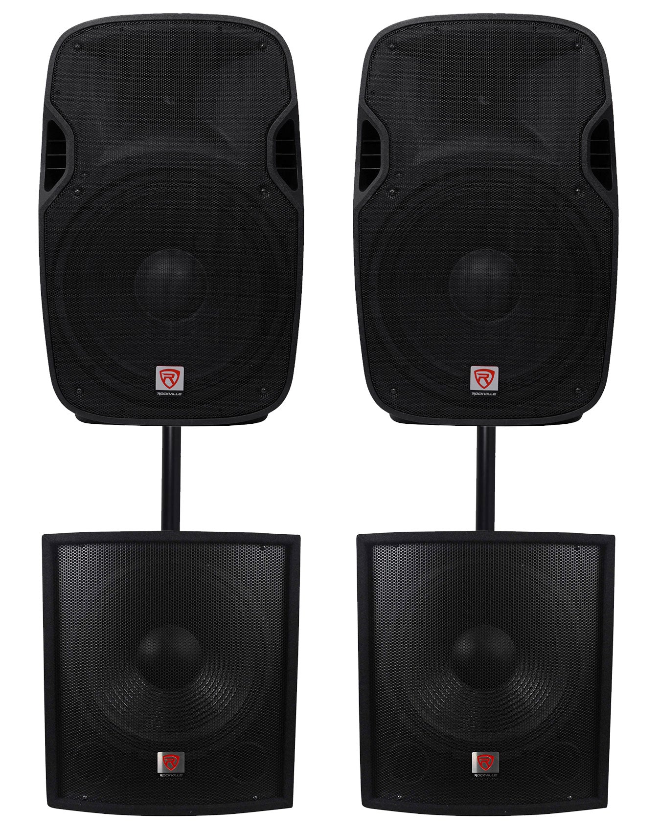 SPGN158 2-Pack + SBG1158 Subwoofers Bundle