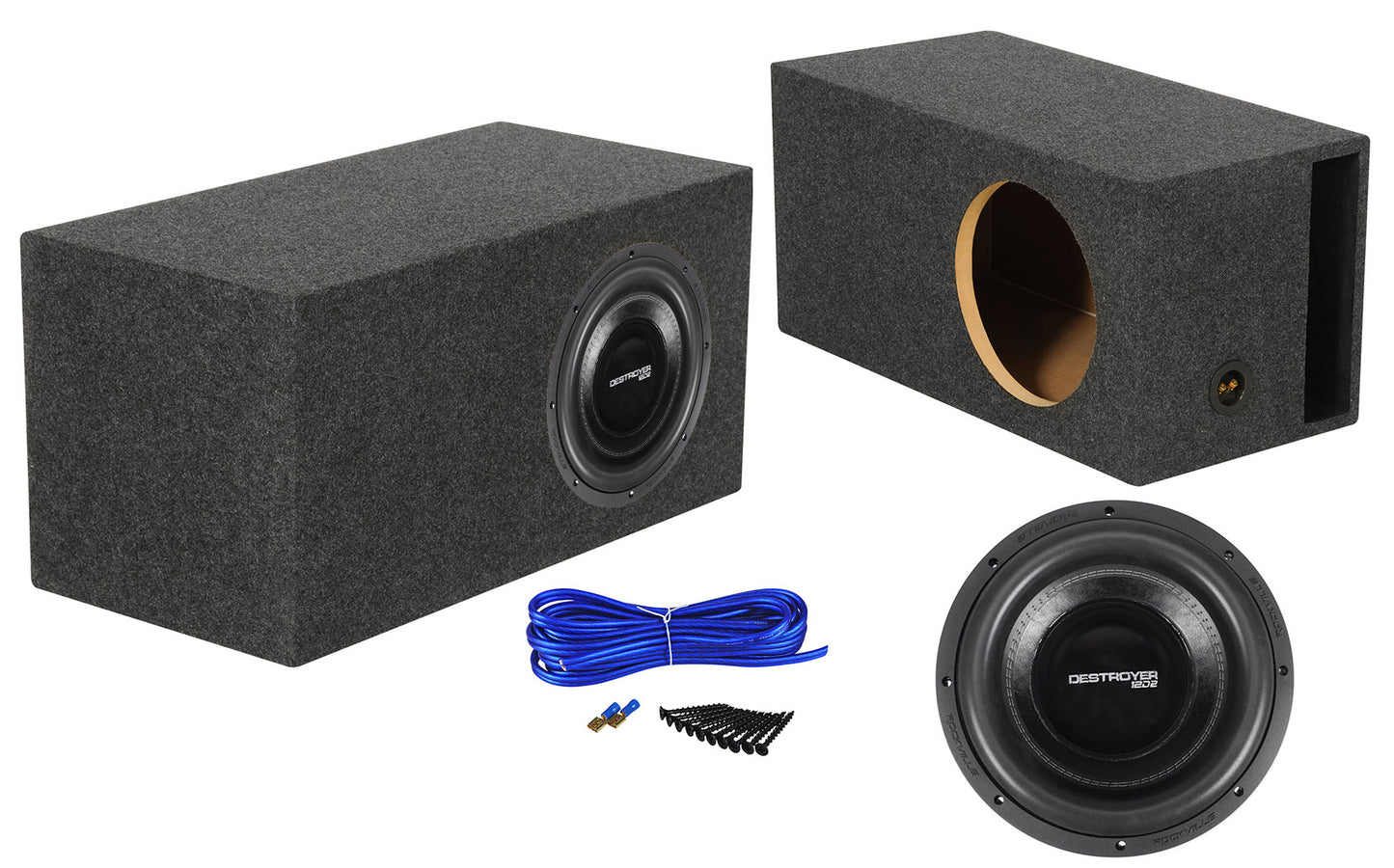 Destroyer 12 + 12" SPL Vented Enclosure Bundle