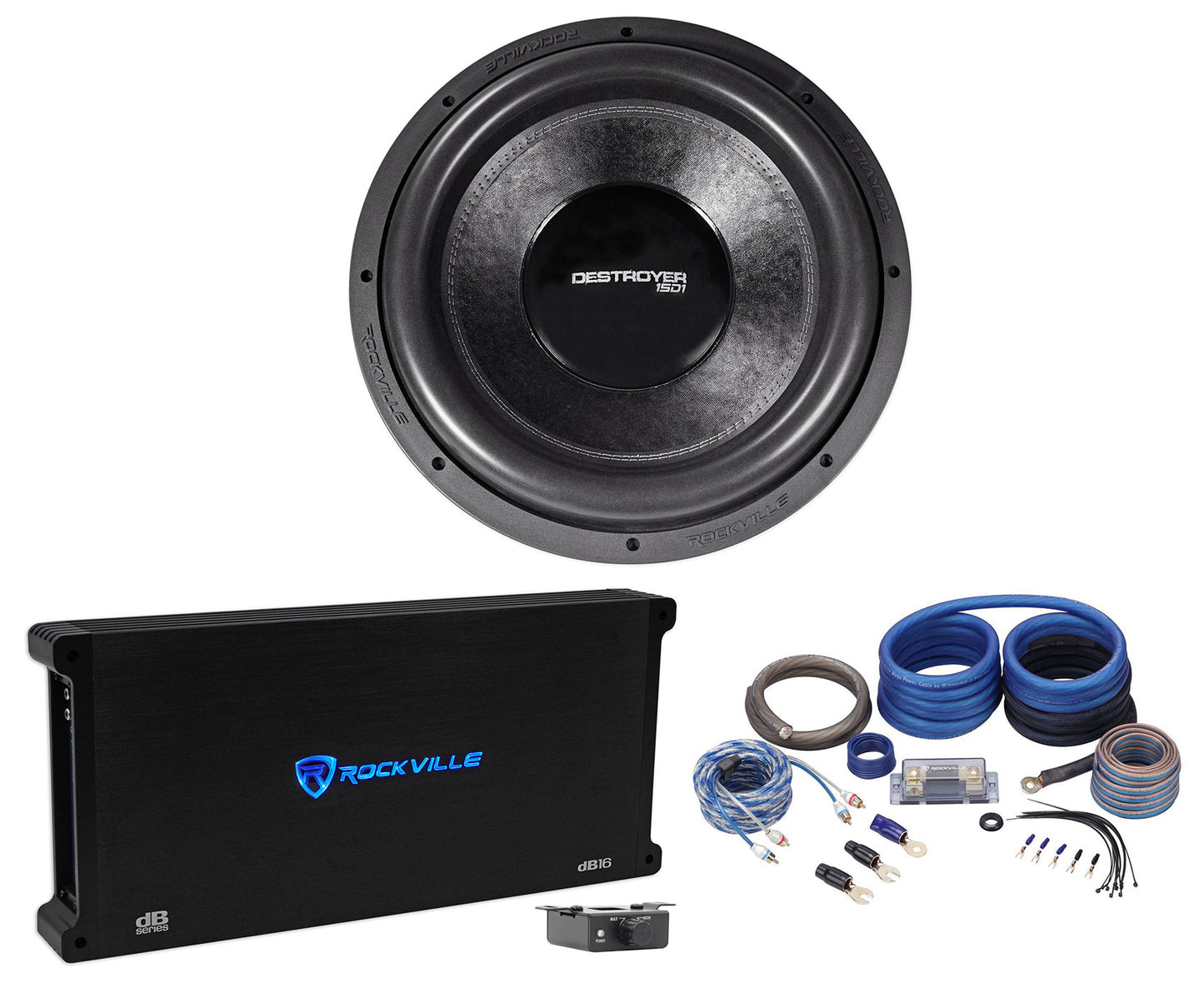 Destroyer 15 + dB16 Mono Amplifier Bundle