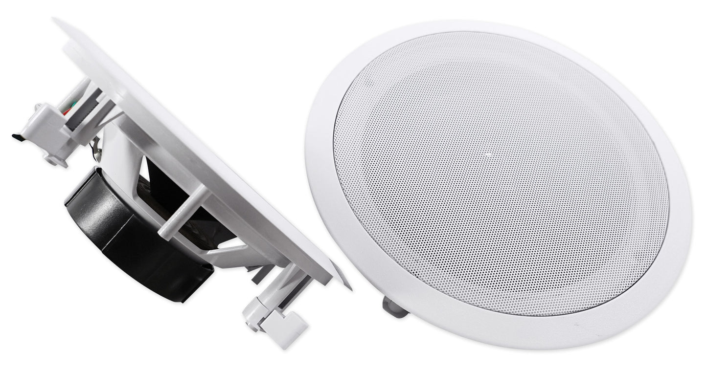 HC85 White 6-Pack + CONTROL 19CS In‑Ceiling Subwoofers Bundle