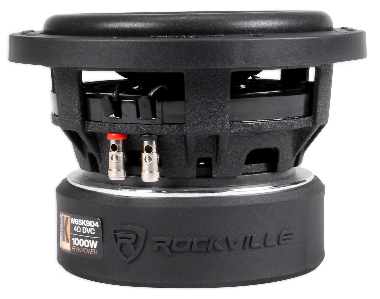 Rockville W65K9D4 + dB11 Mono Amplifier Bundle