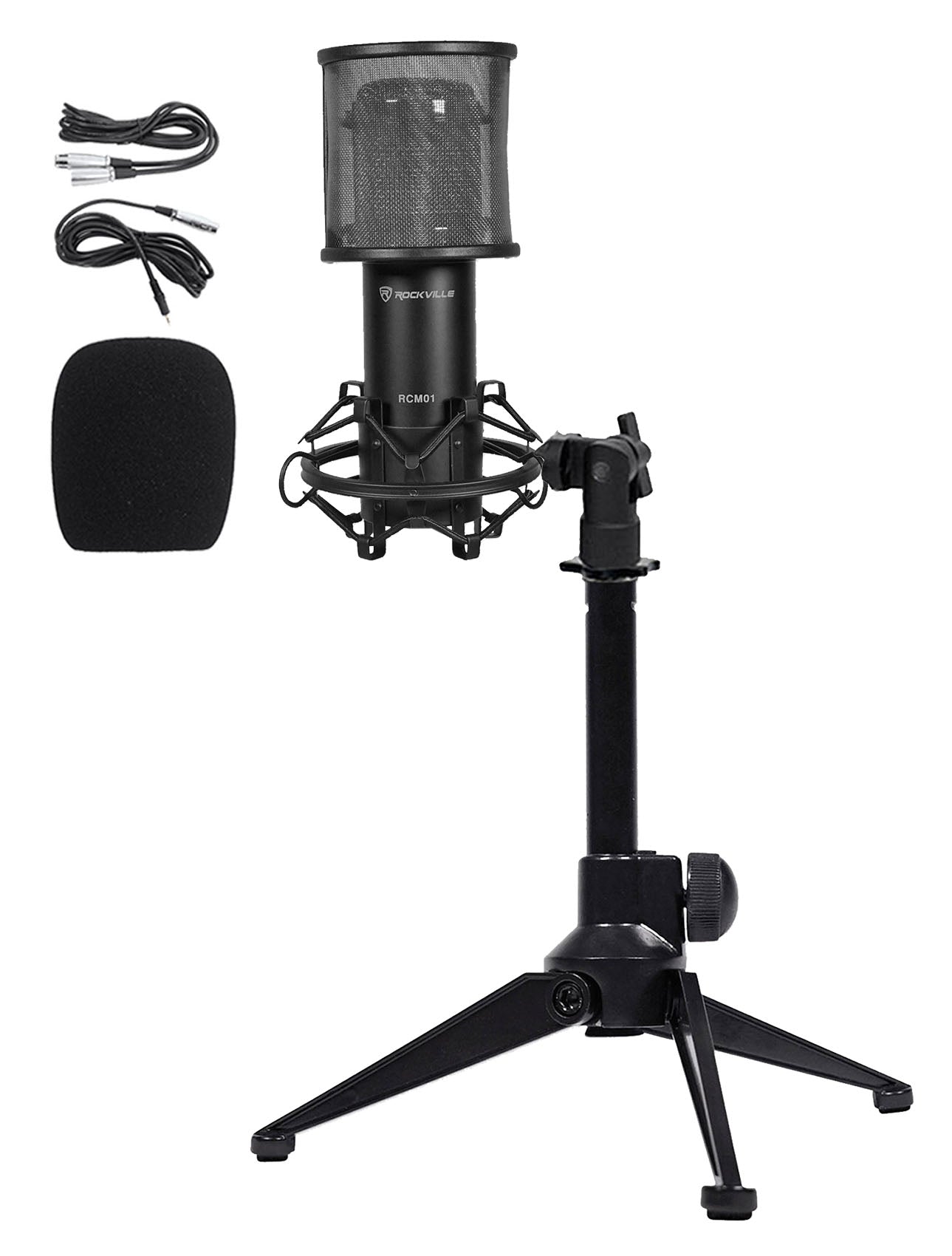 RCM01 Condenser Microphone + RockPop Curve + RDTS Tripod Stand Bundle