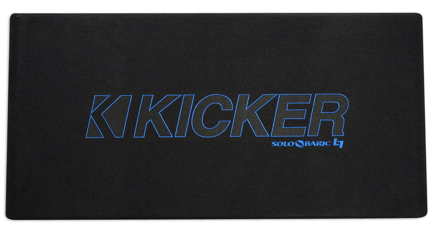 Kicker 44DL7S122 Dual 12" 3000w L7 Solo-Baric L7S Loaded Sub Enclosure+CXA Amp