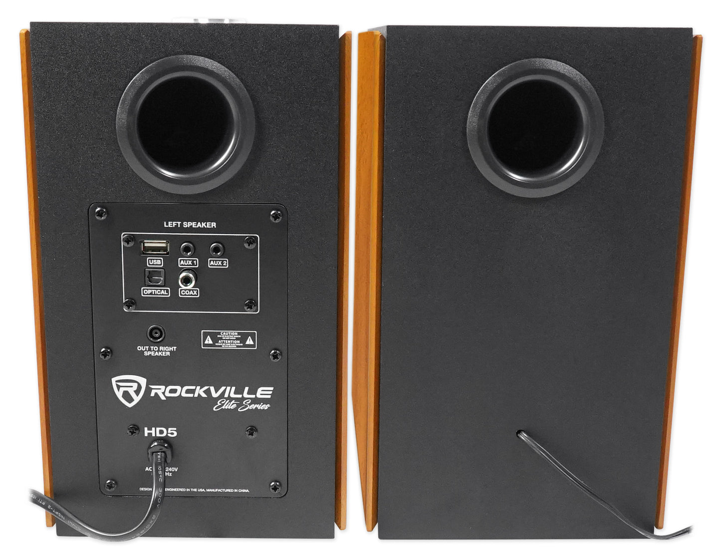 HD5 Black + RS37B 37" Speaker Stands Bundle