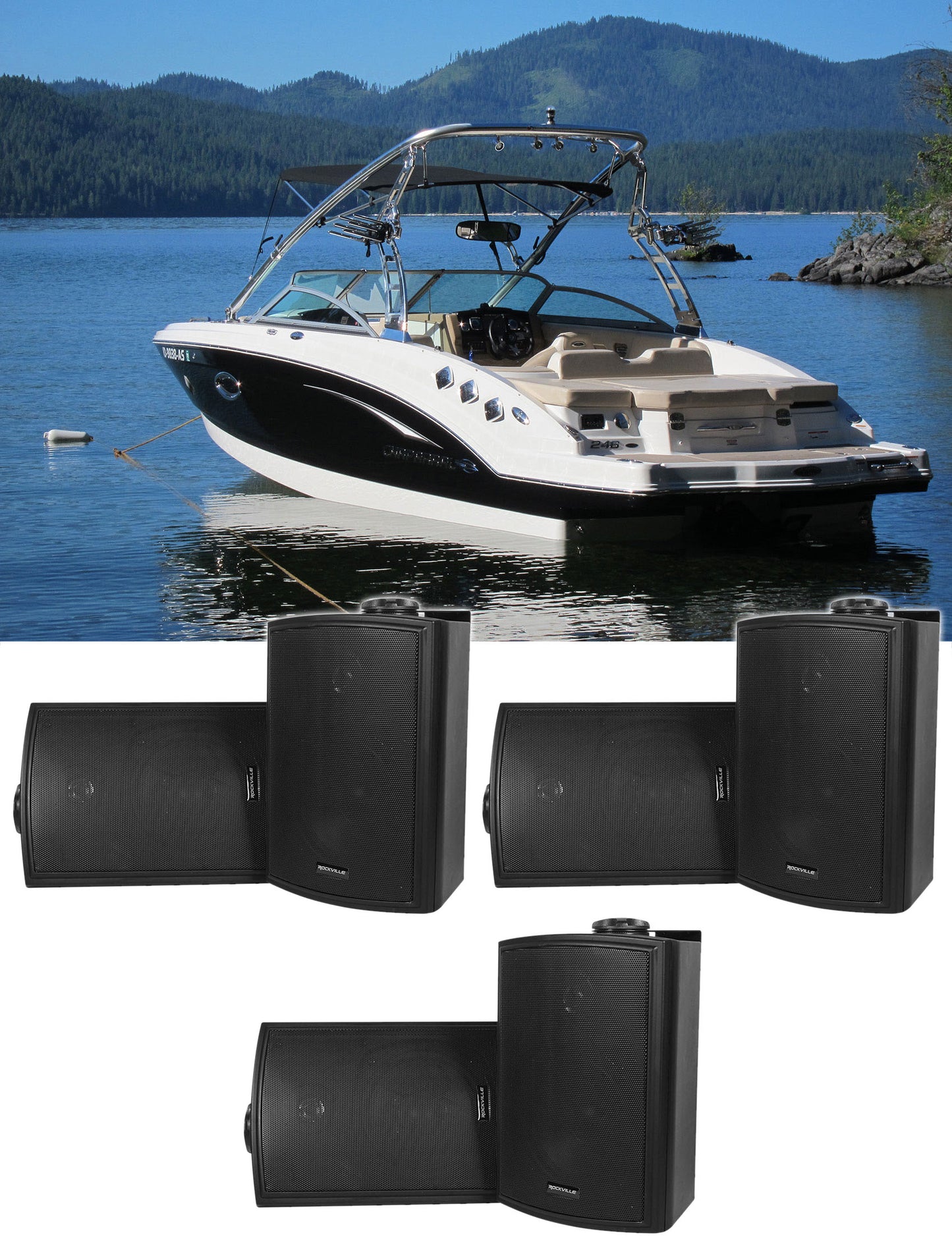 HP5S-8 BK BOAT 3-Pair