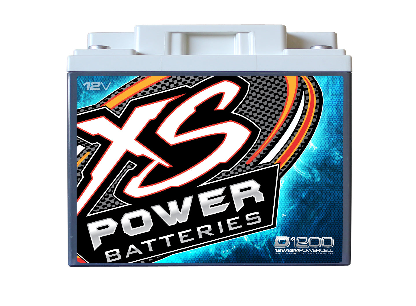 XS Power D1200 2600 Amp Power Cell Car Audio Battery+Hardware+Power/Ground Wires