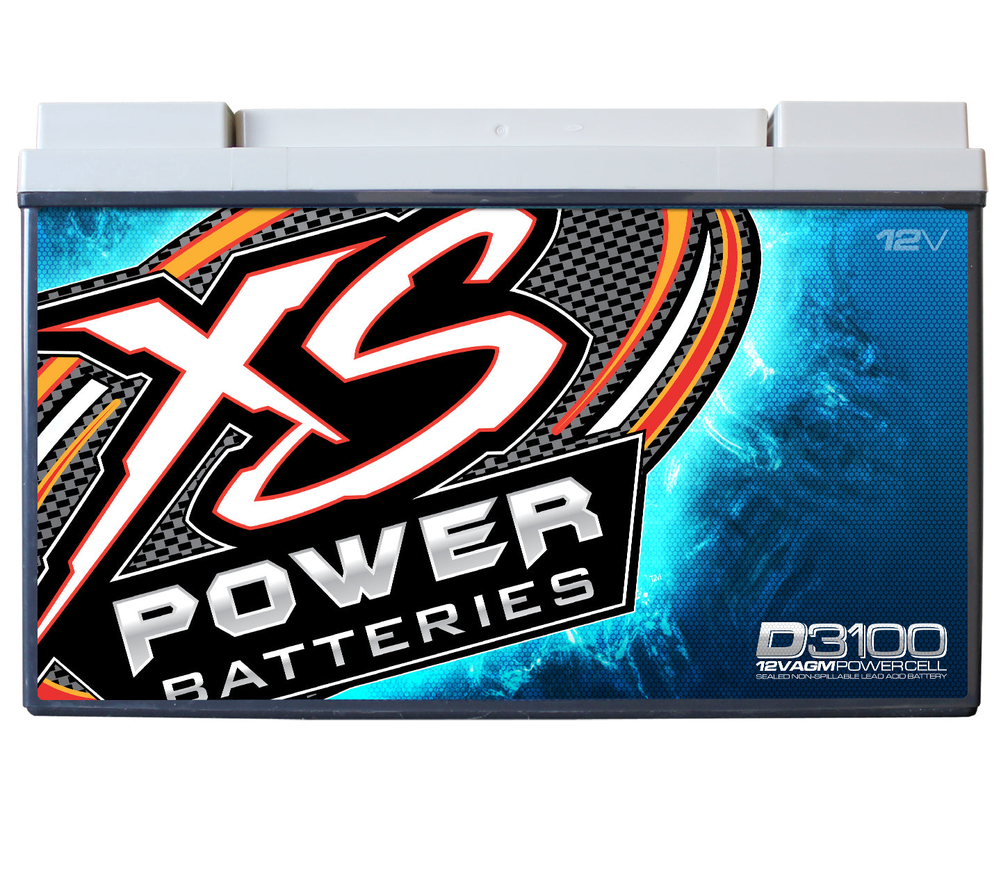 XS Power D3100 5000 Amp Power Cell Car Battery + Hardware + Power/Ground Wires